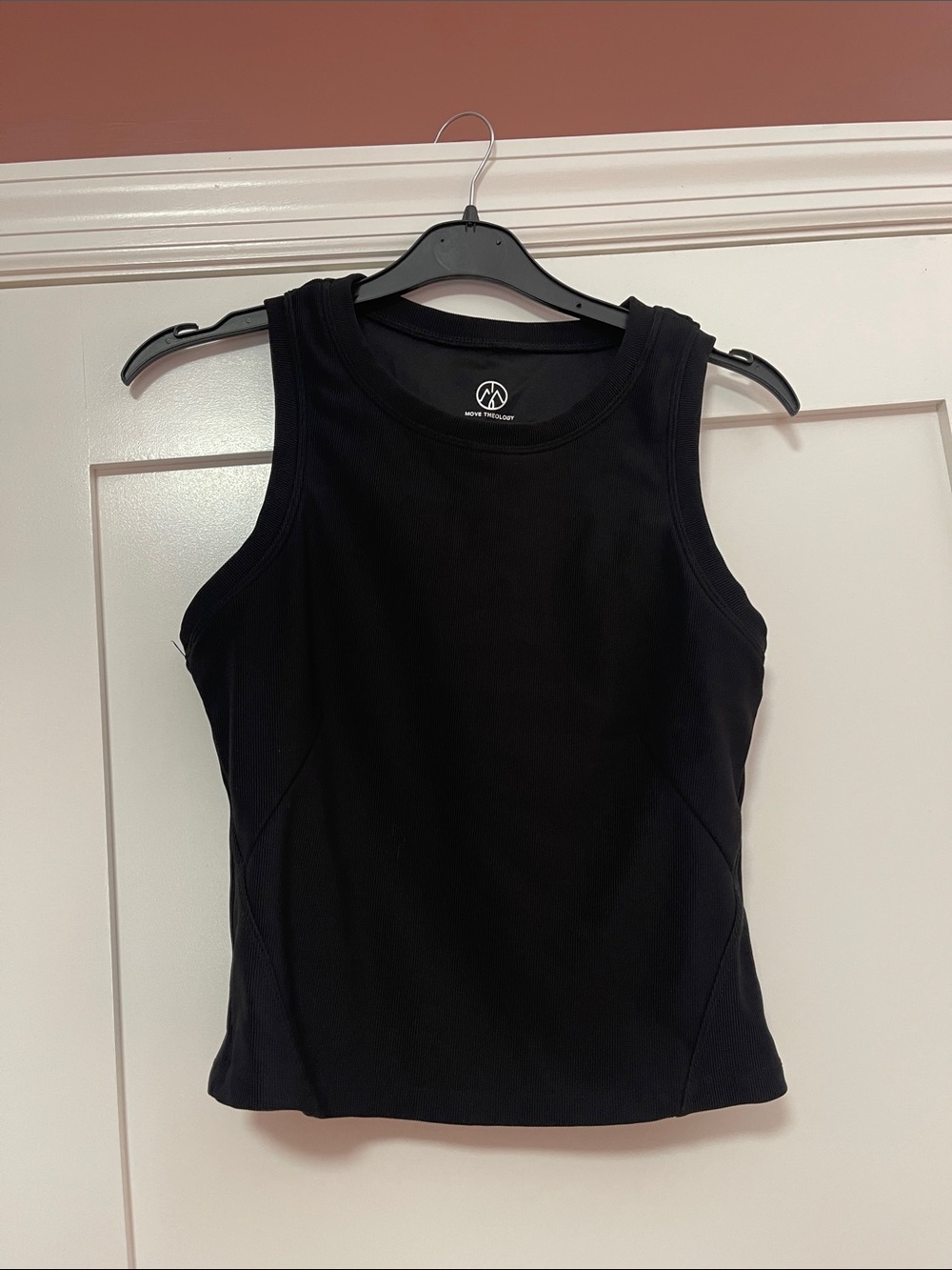 Move Theology Classic Black Ribbed Tank